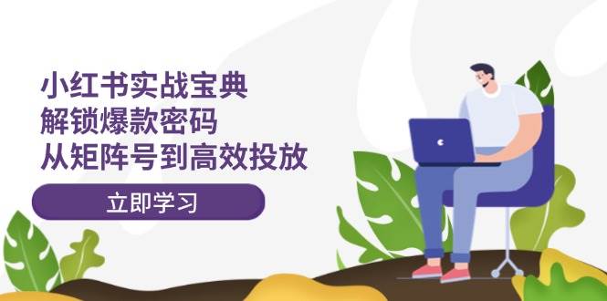 小红书实战宝典：解锁爆款密码，从矩阵号到高效投放-赚钱网