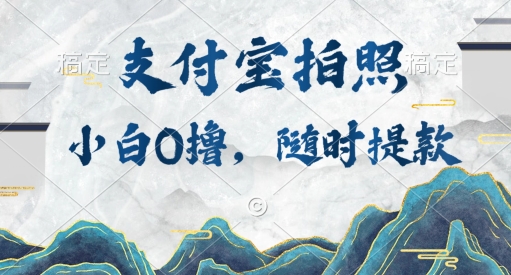 小白0撸项目，支付宝拍照做任务，随时可提款-赚钱网