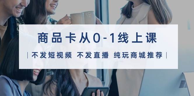商品卡从0-1线上课（不发短视频 不发直播 纯玩商城推荐）32节课-赚钱网