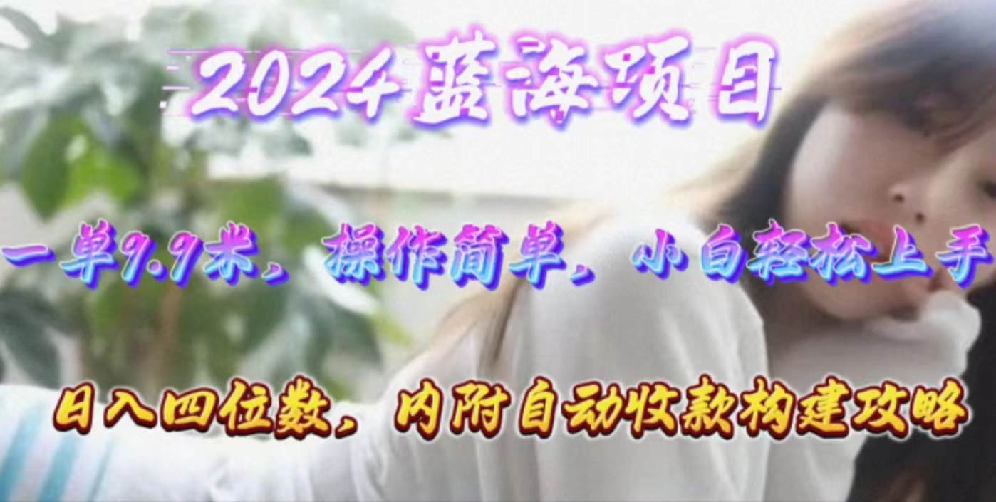 年轻群体的蓝海市场，1单1.9元，操作简单，小白轻松上手，日入四位数-赚钱网