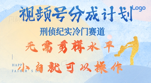 视频号分成计划视刑侦纪赛道领域，新手小白轻松月入过W【类似于犯罪纪录片】-赚钱网
