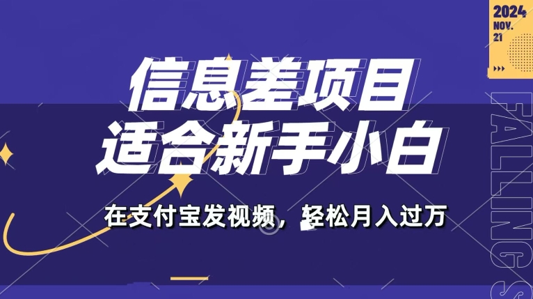 信息差项目，支付宝生活号，利用老外开盲盒视频，一周起号，新手小白也能月入过万-赚钱网
