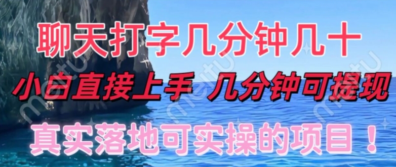 和人聊天就能赚米，直接上手，10分钟提现，小白矩阵操作月收益破万-赚钱网