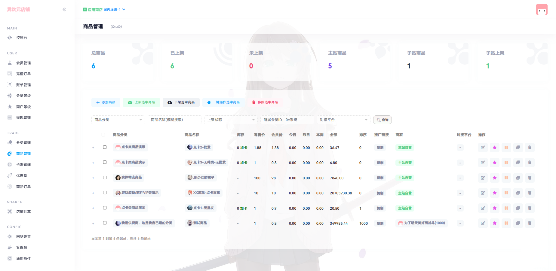 异次元发卡源码系统/荔枝发卡V3.0二次元风格发卡网全开源源码-赚钱网