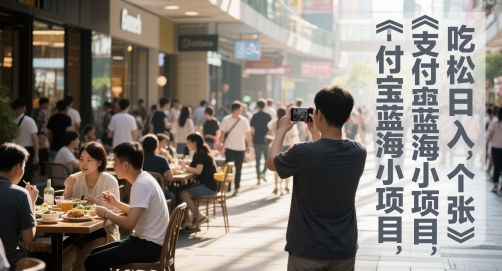 支付宝蓝海小项目，吃饭逛街拍个照，轻松日入1张-赚钱网
