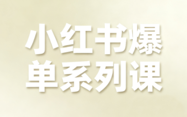 尼采老师·小红书爆单系列课-赚钱网