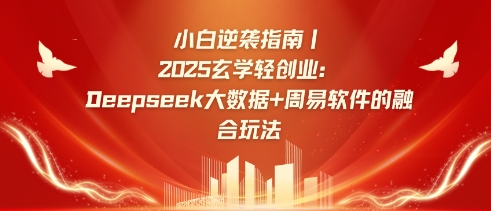 小白逆袭指南，2025玄学轻创业：Deepseek大数据+周易算法的融合玩法-赚钱网