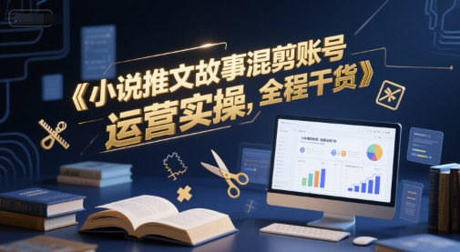 小说推文故事混剪账号运营实操，全程干货-赚钱网