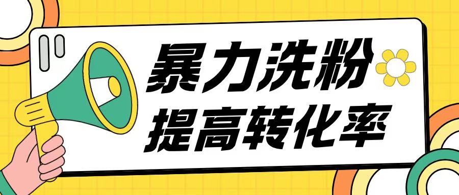 暴力养粉玩法15天轻松洗白创业粉高转化玩法-赚钱网