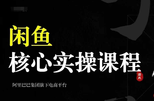 2024闲鱼核心实操课程，从养号、选品、发布、销售，教你做一个出单的闲鱼号-赚钱网