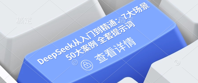DeepSeek从入门到精通：7大场景 50大案例 全套提示词【文档】-赚钱网