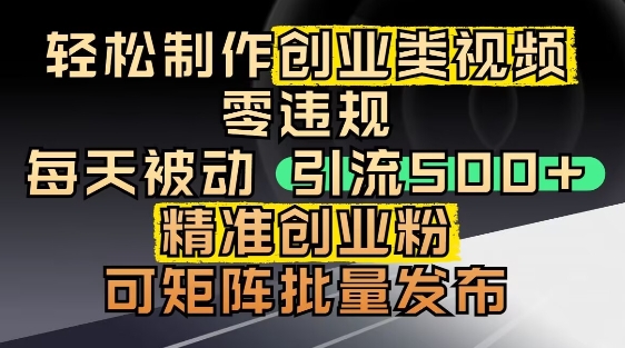 抖音引流创业粉，几分钟一个视频，非常暴力，小白直接可上手操作-赚钱网