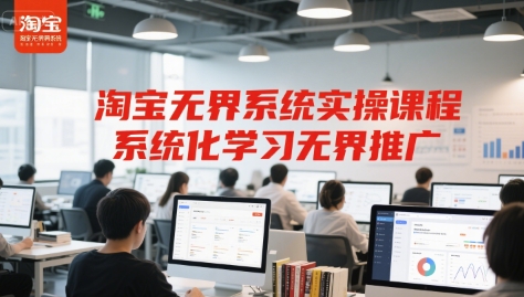 淘宝无界系统实操课程，系统化学习无界推广-赚钱网