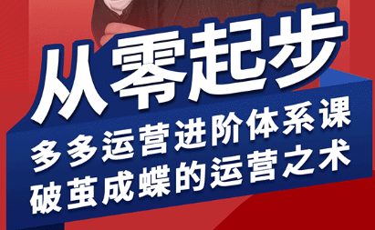 海神·拼多多运营进阶系统课(更新9月)-赚钱网