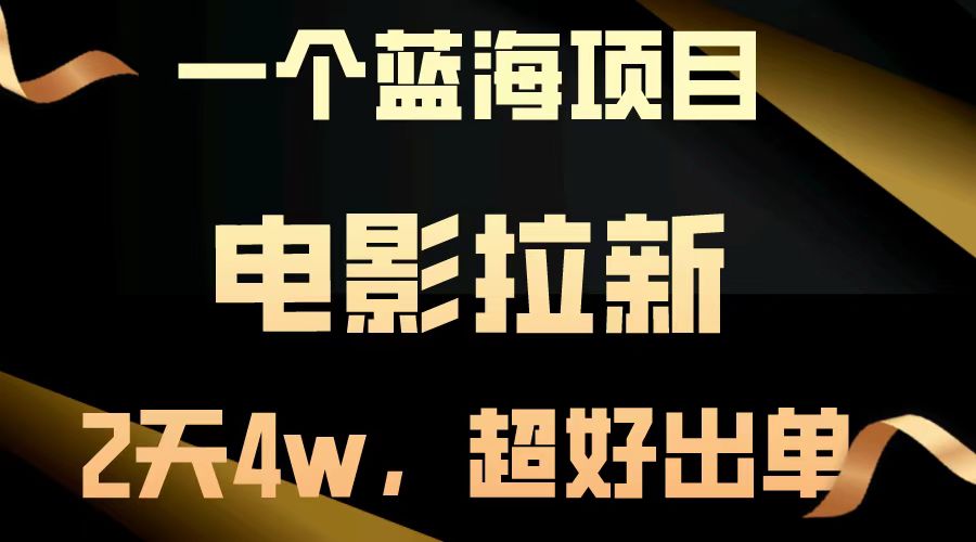 （13396期）【蓝海项目】电影拉新，两天搞了近4w，超好出单，直接起飞-赚钱网