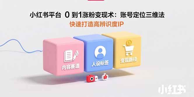 （15656期）小红书平台0到1涨粉变现术：账号定位三维法，快速打造高辨识度IP-赚钱网