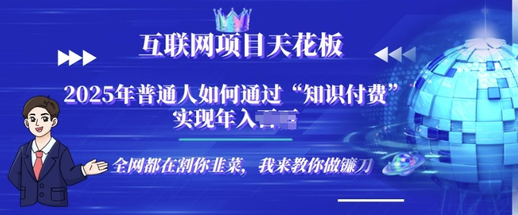 2025-互联网项目天花板”知识付费”卖项目合伙人镰刀训练营-赚钱网