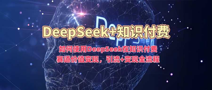 如何使用DeepSeek在知识付费赛道价值变现，引流+变现全流程-赚钱网