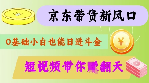 最新京东短视频带货代运营秘籍，轻松躺挣【揭秘】-赚钱网