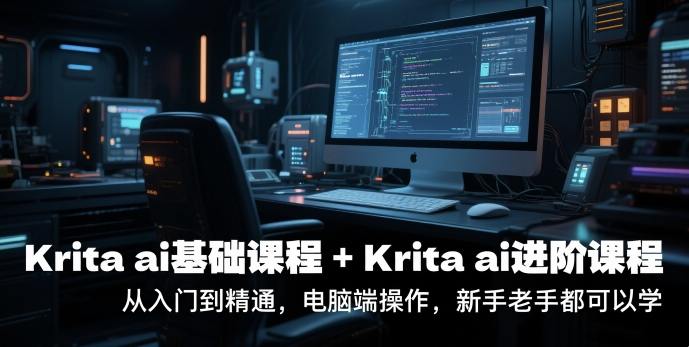 krita ai基础课程+Krita ai进阶课程，从入门到精通，电脑端操作，新手老手都可以学-赚钱网