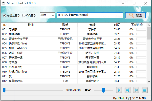 MusicThief 某音乐下载工具-赚钱网