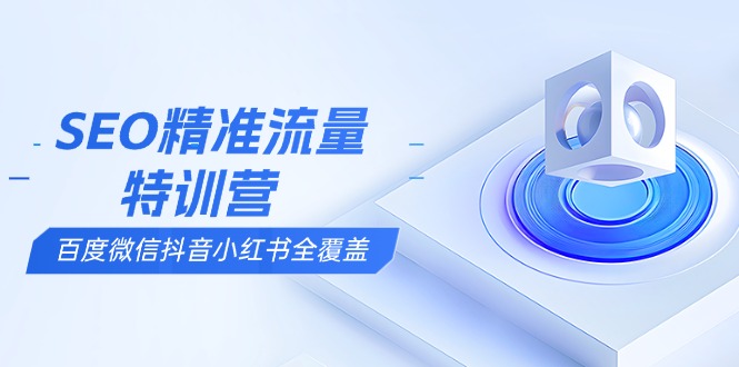 （13851期）SEO精准流量特训营，百度微信抖音小红书全覆盖，带你搞懂搜索优化核心技巧-赚钱网