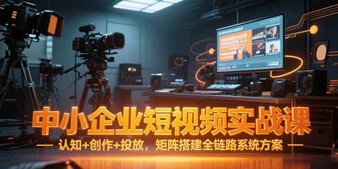 （15249期）中小企业短视频实战课，认知+创作+投放，矩阵搭建全链路系统方案-赚钱网