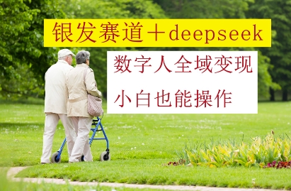 银发赛道+deepseek数字人全域变现，小白也能操作-赚钱网
