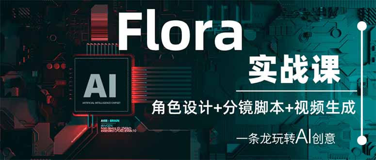 （14225期）Flora实战课：角色设计+分镜脚本+视频生成，一条龙玩转AI创意-赚钱网