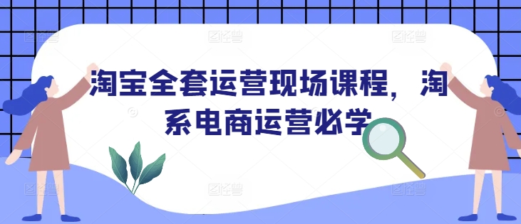 淘宝全套运营现场课程，淘系电商运营必学-赚钱网