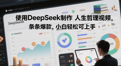 使用DeepSeek制作人生哲理视频，条条爆款，小白轻松可上手-赚钱网