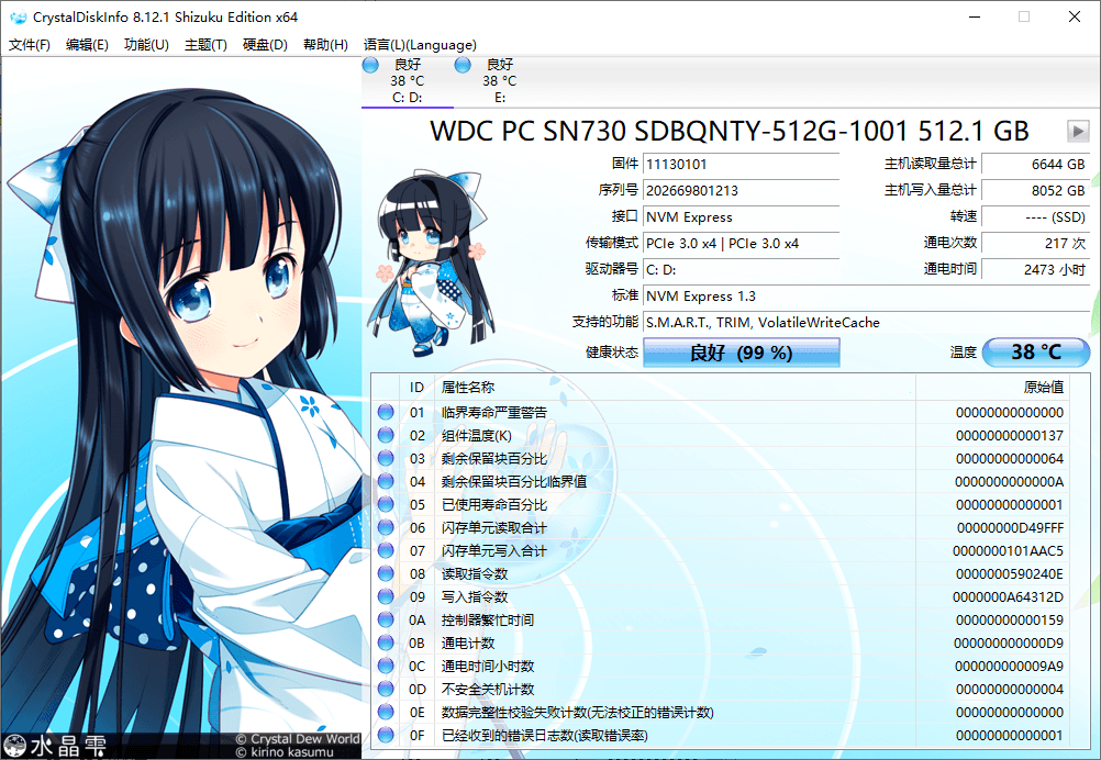 CrystalDiskInfo v9.6.1正式版插图1