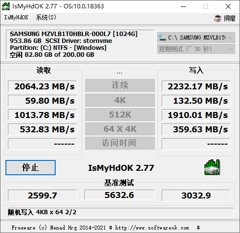 IsMyHdOK硬盘测试工具v4.24-赚钱网