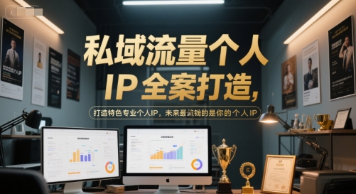 私域流量个人IP全案打造，打造特色专业个人IP，未来最值钱的是你的个人IP-赚钱网