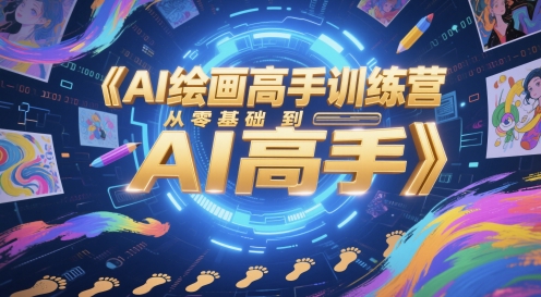 AI绘画高手训练营，从零基础到AI高手-赚钱网
