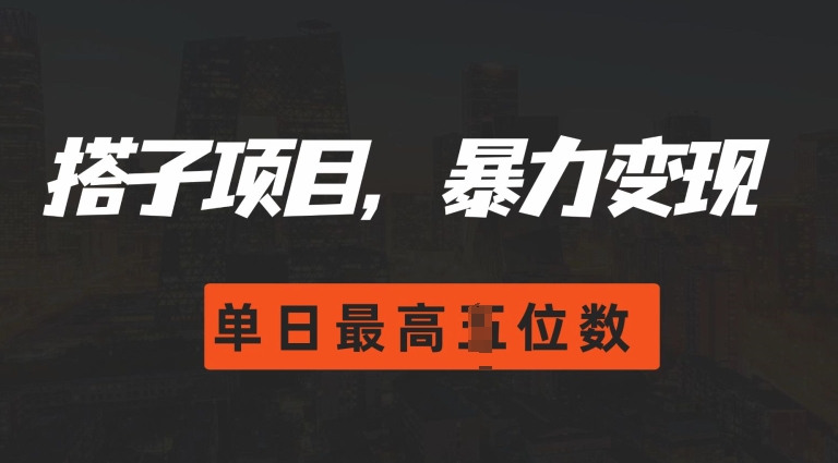 2024搭子玩法，0门槛，暴力变现，单日最高破四位数【揭秘】-赚钱网