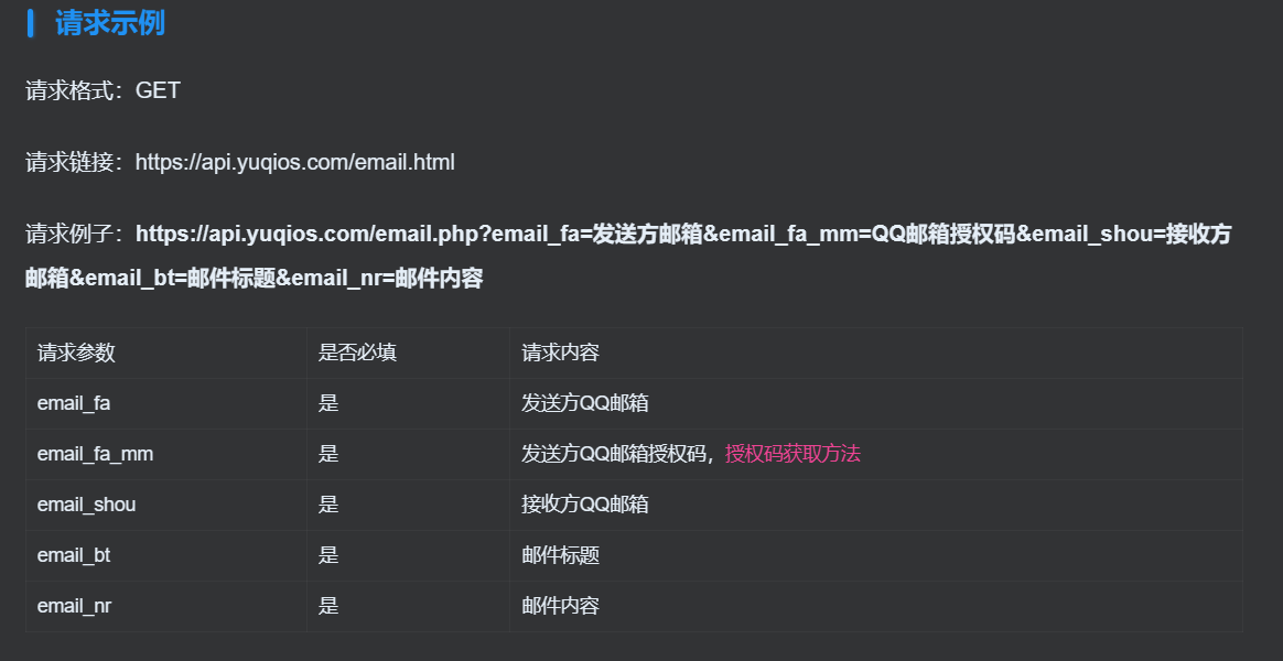 QQ邮箱发送验证码API+HTML源码插图1