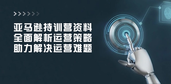 （14033期）亚马逊持训营资料，全面解析运营策略，助力解决运营难题-赚钱网