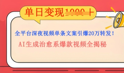 全平台深夜文案新风口：DeepSeek生成百万播放量金句，治愈系内容涨粉速度快4倍-赚钱网