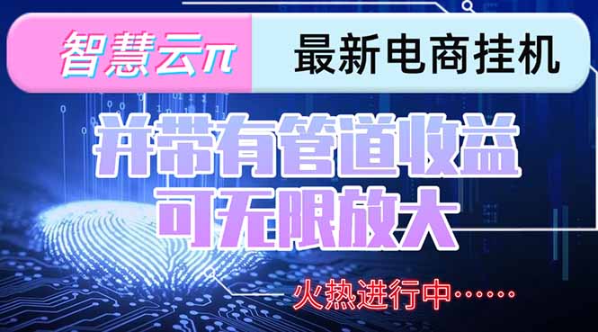 智慧云π电脑挂机单机每天收益300—500+ 并带有团队管道收益 可无限放大-赚钱网