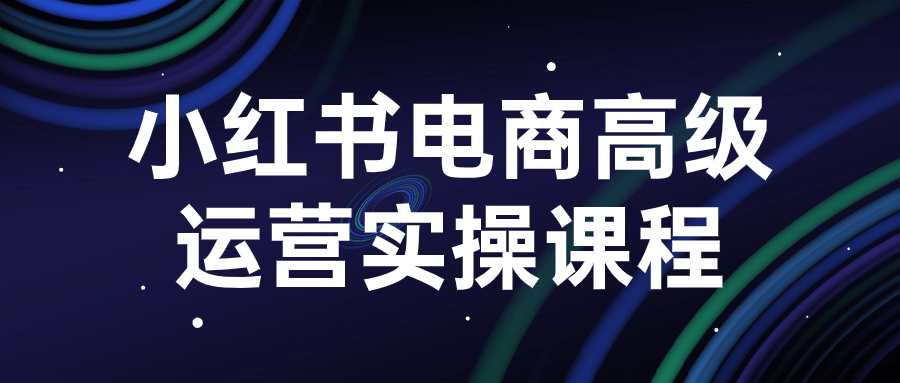 小红书电商高级运营实操课程-赚钱网