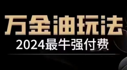 2024最牛强付费，万金油强付费玩法，干货满满，全程实操起飞（更新12月）-赚钱网
