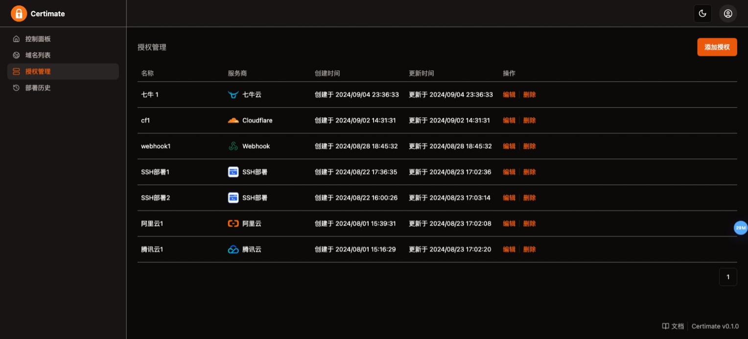 SSL证书管理系统工具网站源码，自动申请、部署SSL证书，并在证书即将过期时自动续期插图2