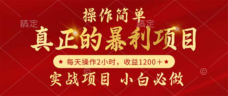 （14978期）真正的暴利项目，操作简单，每天收益1200＋，自己做老板-赚钱网