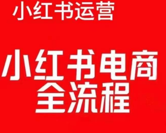 红薯电商实操课，小红书电商全流程-赚钱网