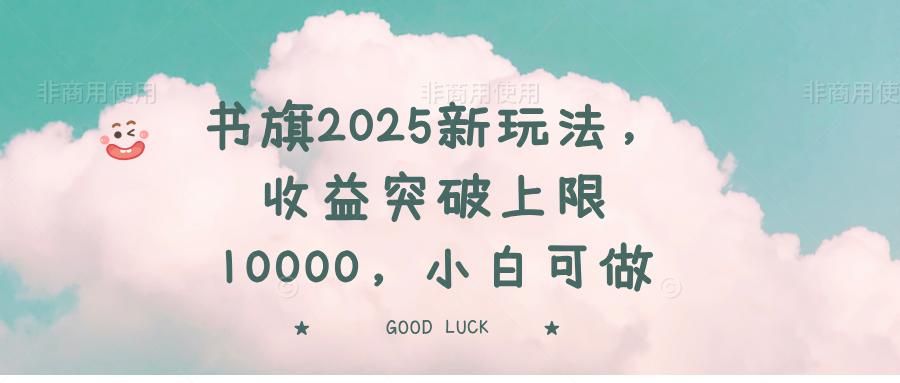 （14519期）书旗2025新玩法，收益突破上限10000，小白可做-赚钱网