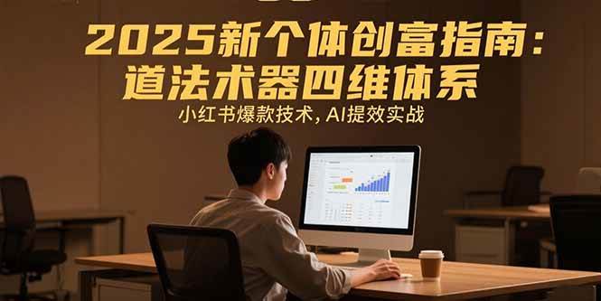 （15477期）2025新个体创富指南：道法术器四维体系，小红书爆款技术，AI提效实战-赚钱网
