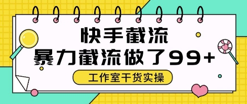 快手暴力截流玩法，全自动无需人工，每日单号50+精准客资【揭秘】-赚钱网