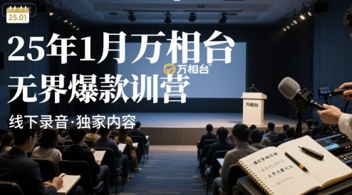 25年1月万相台无界爆款特训营线下录音-赚钱网