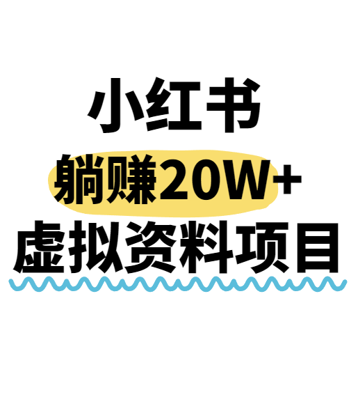 小红书操作虚拟资料，搬运工模式躺挣20W+，互联网的低成本路子！-赚钱网